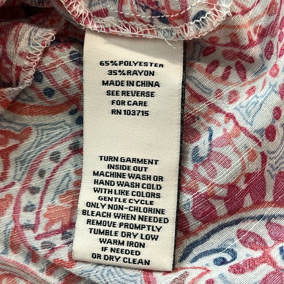 Nanette Lapore Fairy Whimsical Top Shirt Large Flutter Peplum Coastal Summer - Picture 3 of 11